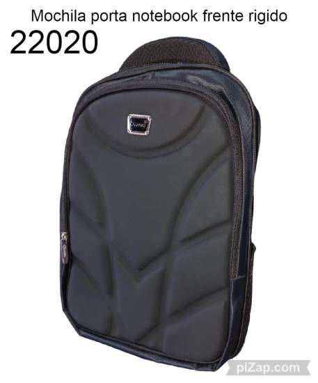 Imagen de MOCHILA  PORTANOTEBOOK FRENTE RIGIDO NEGRA 1.25